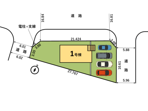 袋井市三門町 新築建売住宅１号棟（全１棟）